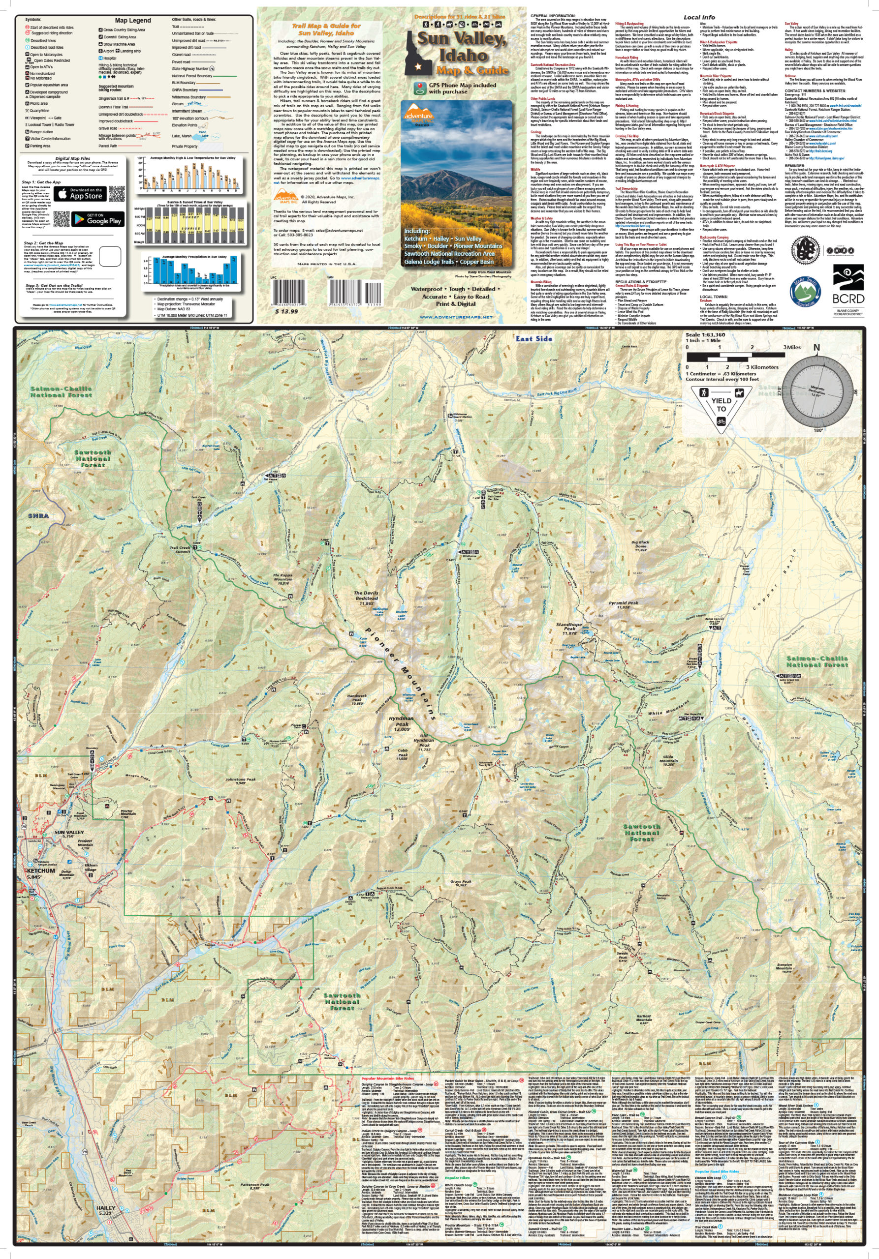 Sun Valley, Idaho Map & Guide - Adventure Maps